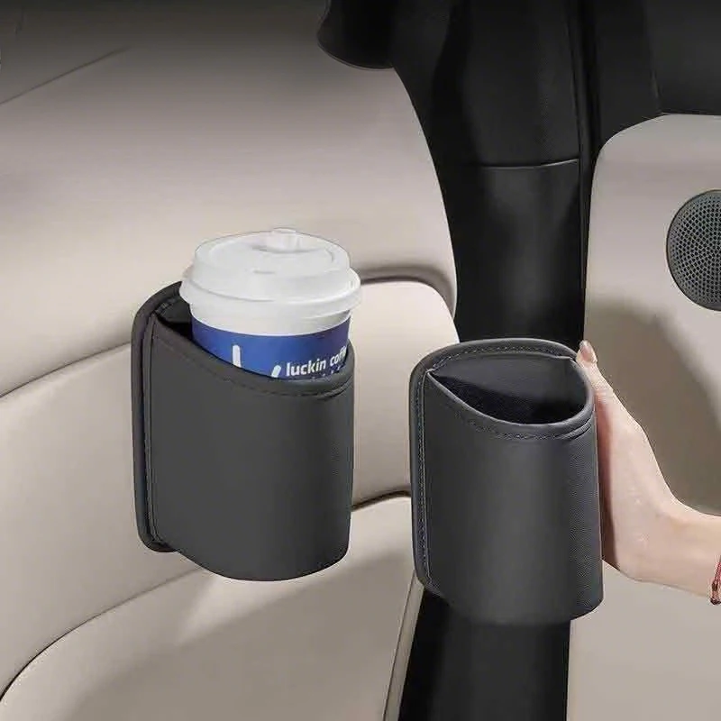 Car Seatback Water Cup Box Leather Mug Drinks Storage Bag Interior For Lexus UX250h RX450h CT200h RX400h NX300h RX350 RX300
