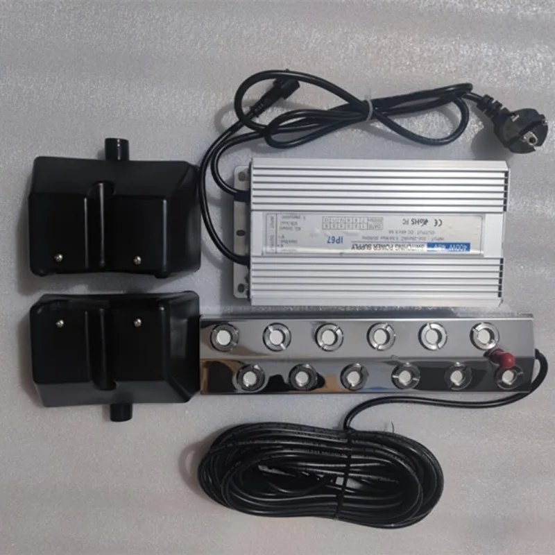 DC48V 12 Head Humidifier With 10m Cable Length Including 110V/220V Waterproof Power Supply Industrial Mist Maker