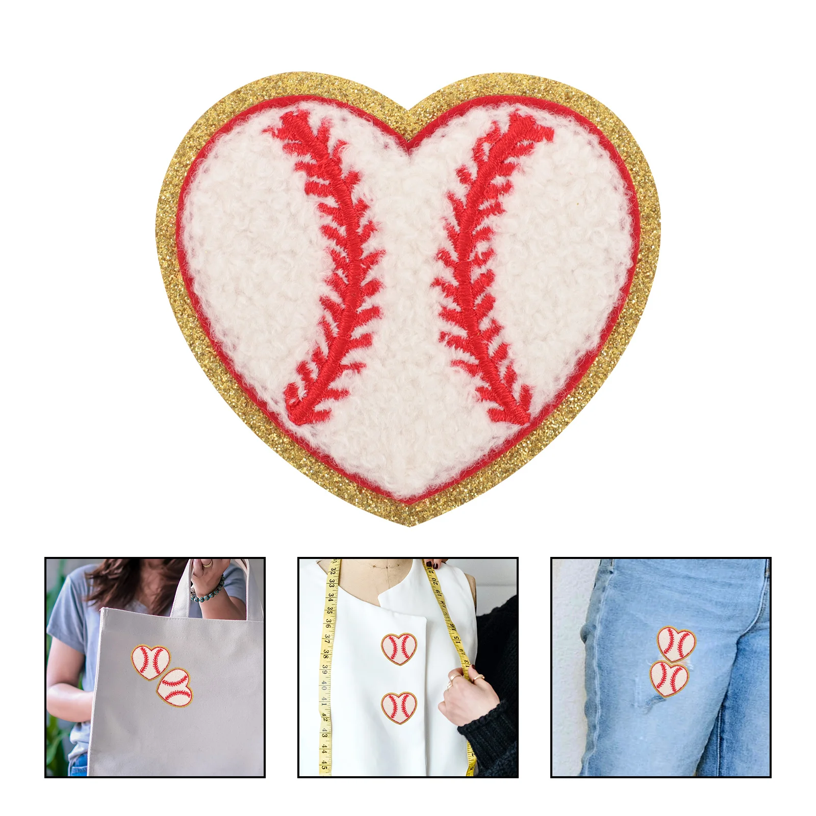 

8Pcs Sports Ball Embroidered Patch Appliques Durable Decorative Clothes Patches for DIY Hat Coat Bags Accessories