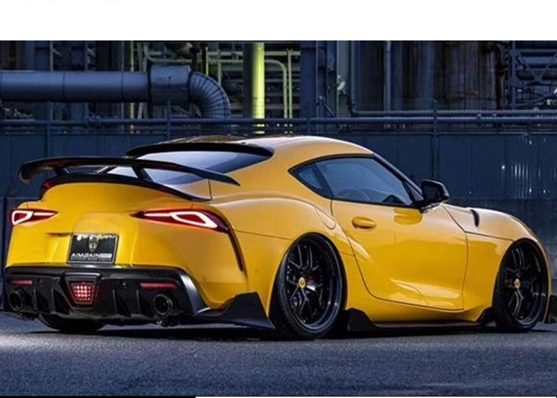 

Suitable For 2019 + Toyota Supra A90 A91 Carbon Fiber Rear Lip Rear Bag Kit