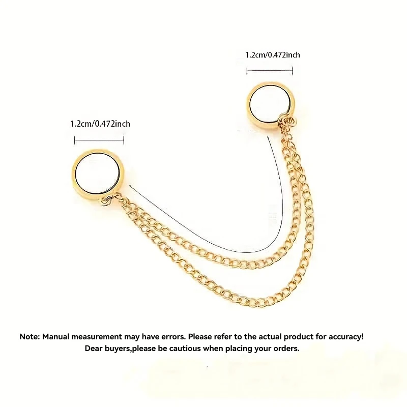 6pcs Women's Magnetic Clothing Clips Adjustable for Shirts Sleeves Dresses Pants Brooch Fashion Accessory