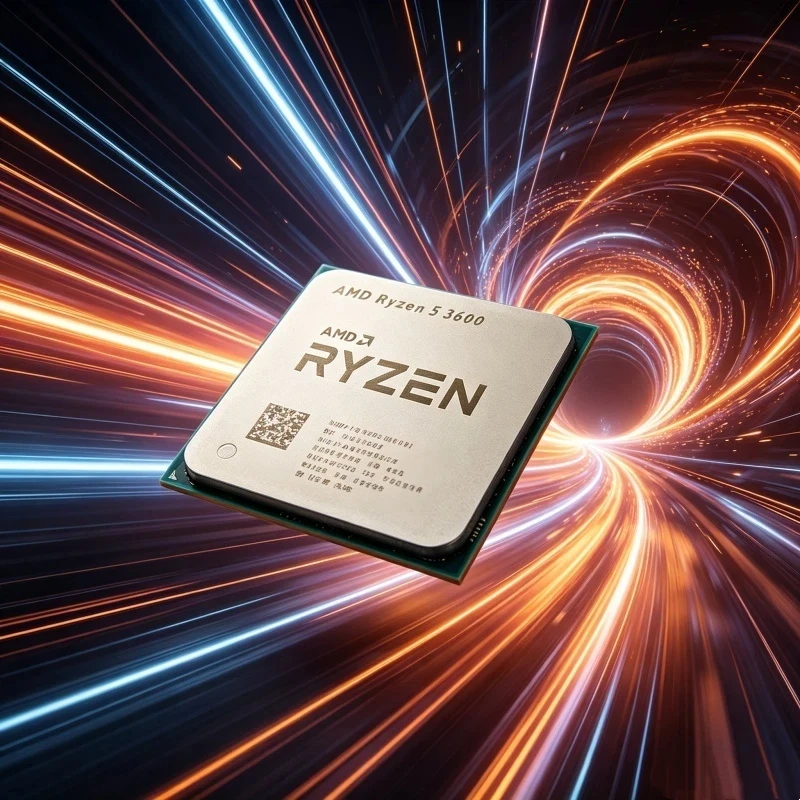 CPU para Juegos AMD Ryzen 5 3600 R5 3600 de 6 Núcleos y 12 Subprocesos a 4.4GHz, Socket AM4 Desbloqueado Premium, Sin Paquete