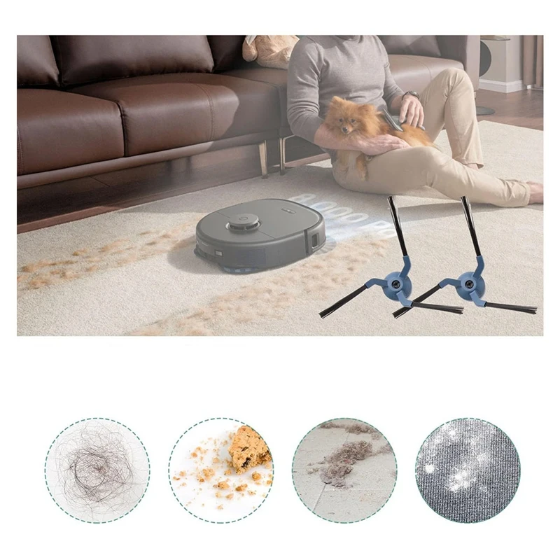 掃除機用スペアパーツ,メインサイドブラシ,モップクロス用フィルター,ダストバッグ用アクセサリー,eufy x10,x10 pro,omniと互換性があります