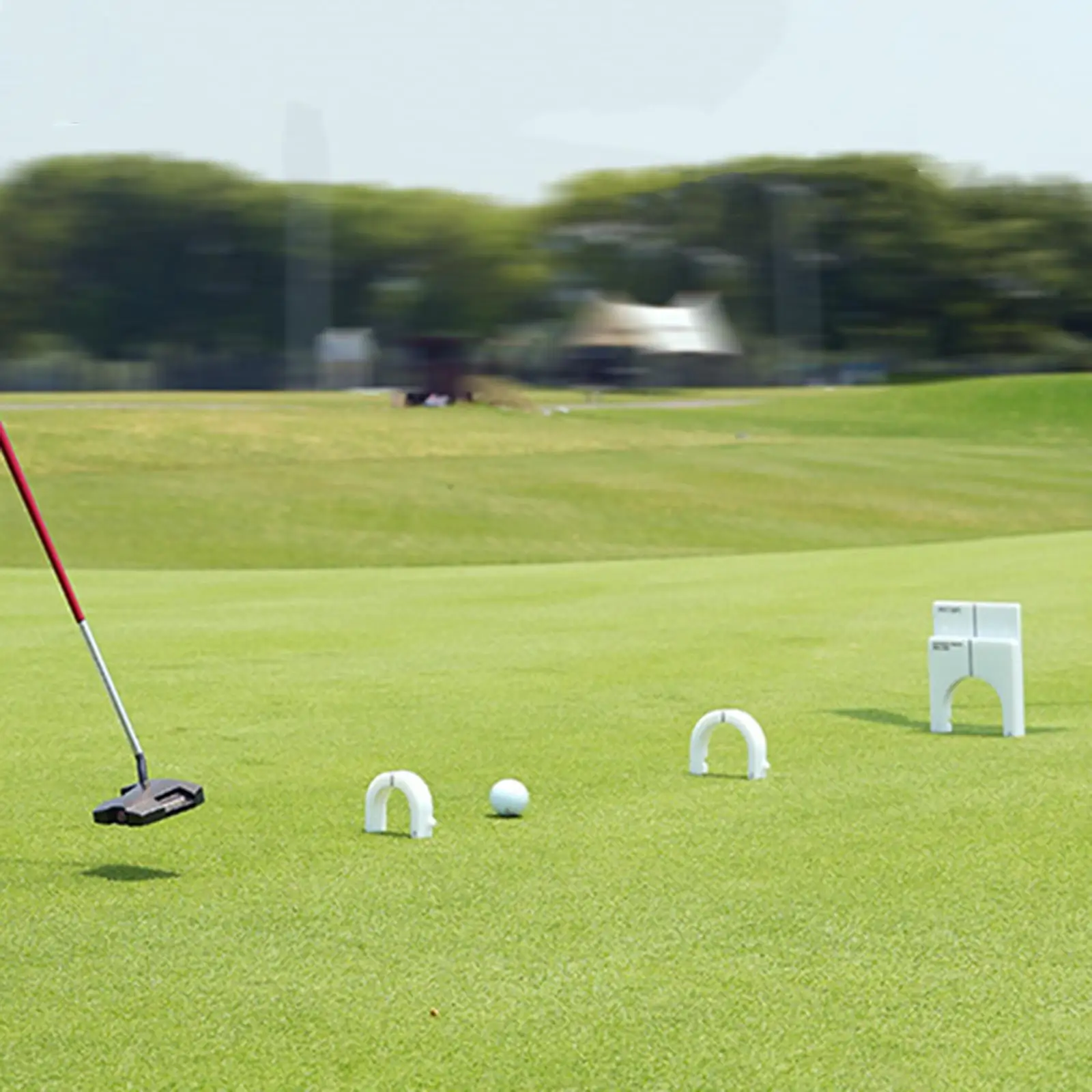 

3Pcs Golf Putting Gates Putting Training Aid Portable Acrylic Putter Goal