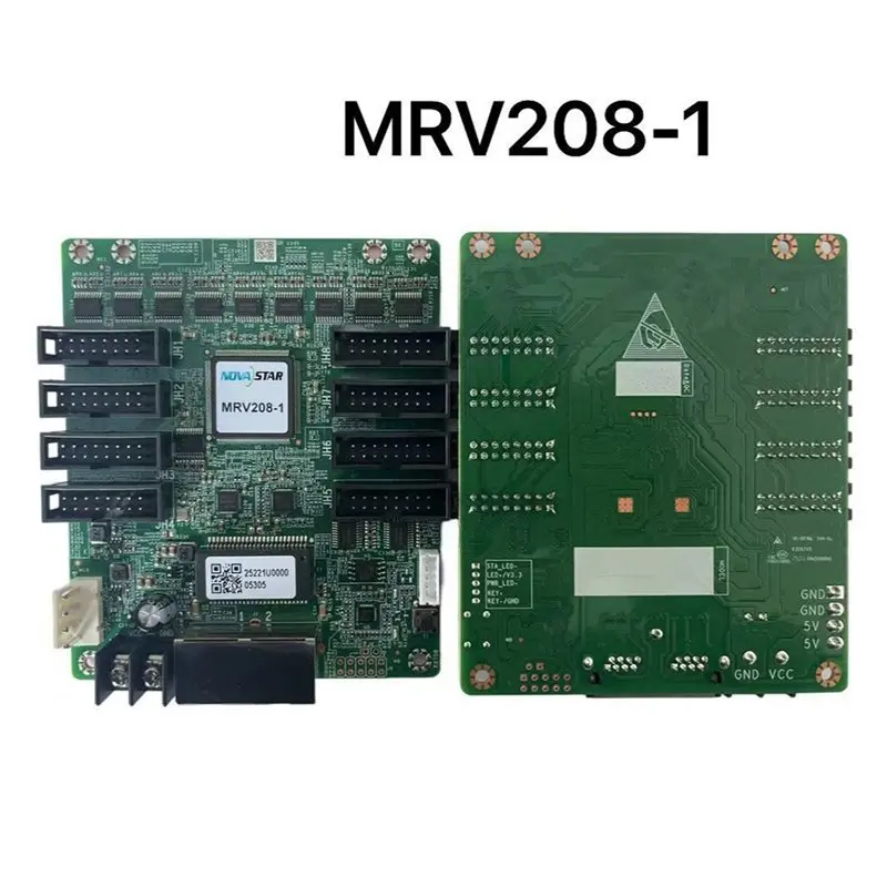 Karta odbiorcza ekranu LED AA60-MRV208-N 256x256 pikseli, pełnokolorowa, z dużym interfejsem, kontroler z 8 portami HUB75E