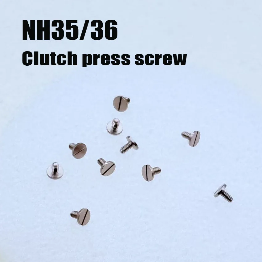 Watch accessories, Japan NH35 NH36 movement, complete set of screws, clamp plate, calendar shift, large steel wheel screws Sold