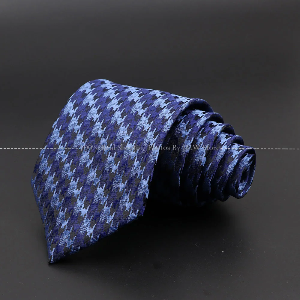 Corbata de flores de Cachemira a rayas para hombre, corbatas de negocios, azul sólido, accesorios de cuello de novio, regalo, nuevo diseño, envío directo