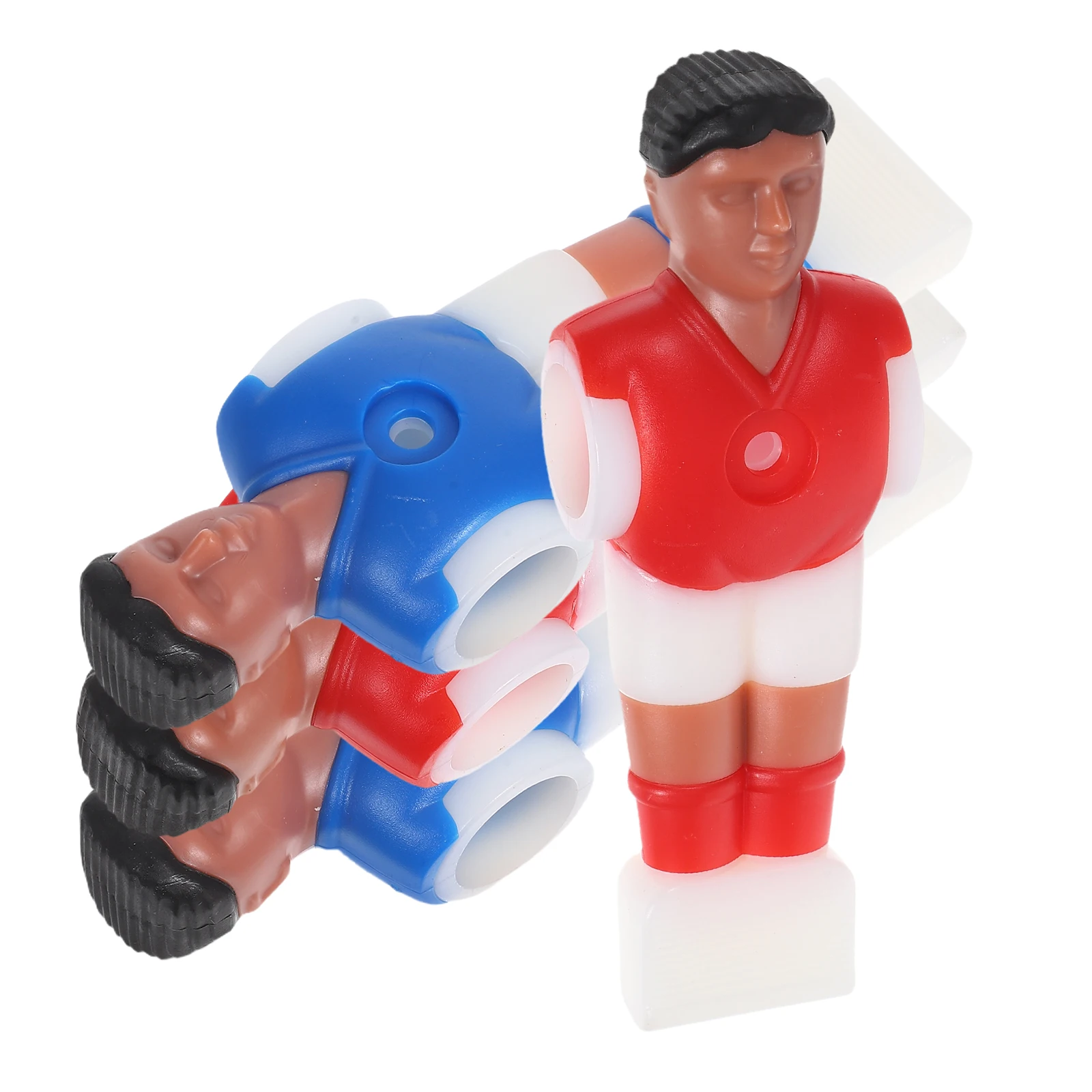 

4pcs Tabletop Football Player Replacement For 1.4M Table Durable Plastic Mini Soccer Figures Tournament Style Foosball Men Red