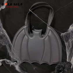 Borse e borsette gotiche a forma di pipistrello per le donne festa di Halloween borsa a tracolla nera per ragazze Lolita scura borsa di design Cosplay Punk