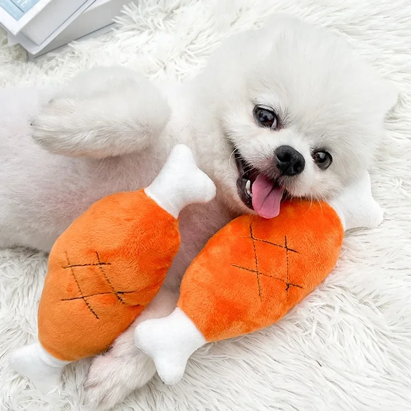 Cute Puppy Dog Cat Squeaky Toy Bite Resistant Pet Chew Toys for Small Dogs Animals Shape Mascotas Accessories Interactive Games