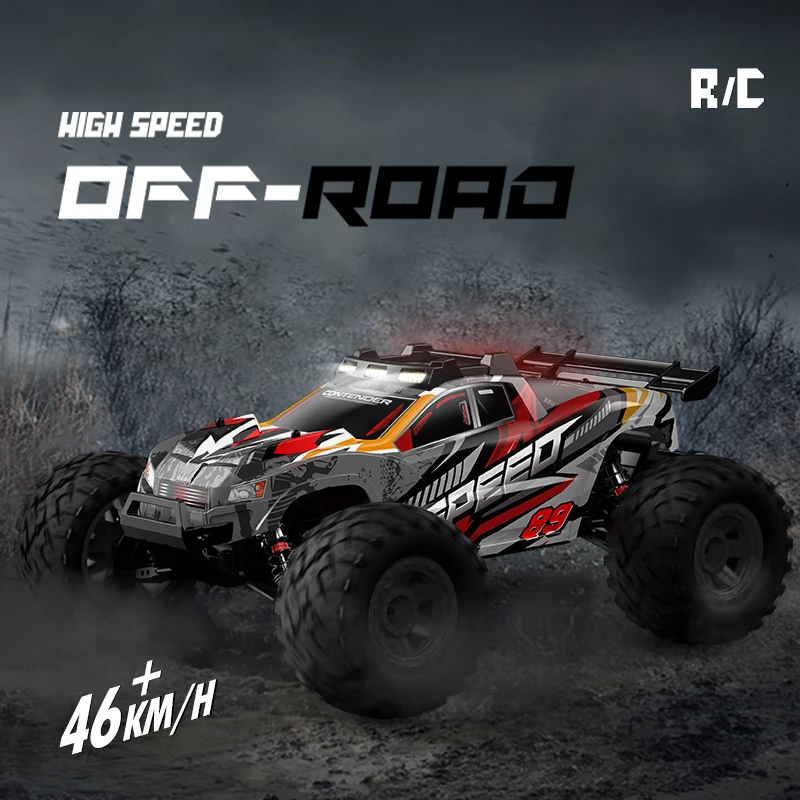 EBOYU G105 RC Car 2.4Ghz 1:10 Scale 4WD RC Truck 46KM/H+ High Speed Big Wheel Car Off Road Waterproof Monster Remote Control Car