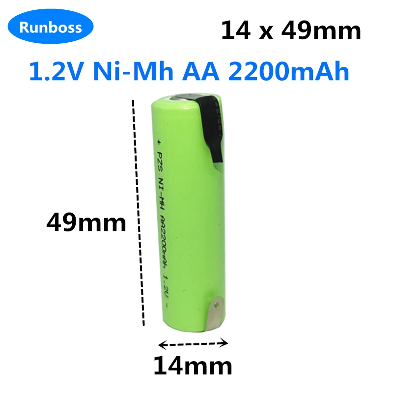 1.2V AA Rechargeable Ni-Mh Battery 1600mAh 2200mah 2500mAh for Braun oral b electric toothbrush D12 S12 Batteries