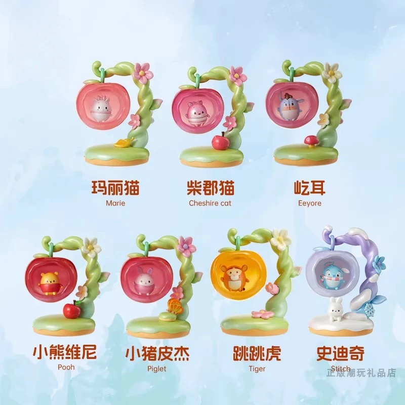 ディズニー UFUFY アップルワンダーランドブラインドボックスウィニーフィギュアトレンディなおもちゃの装飾品周辺機器かわいいギフトティガーステッチ