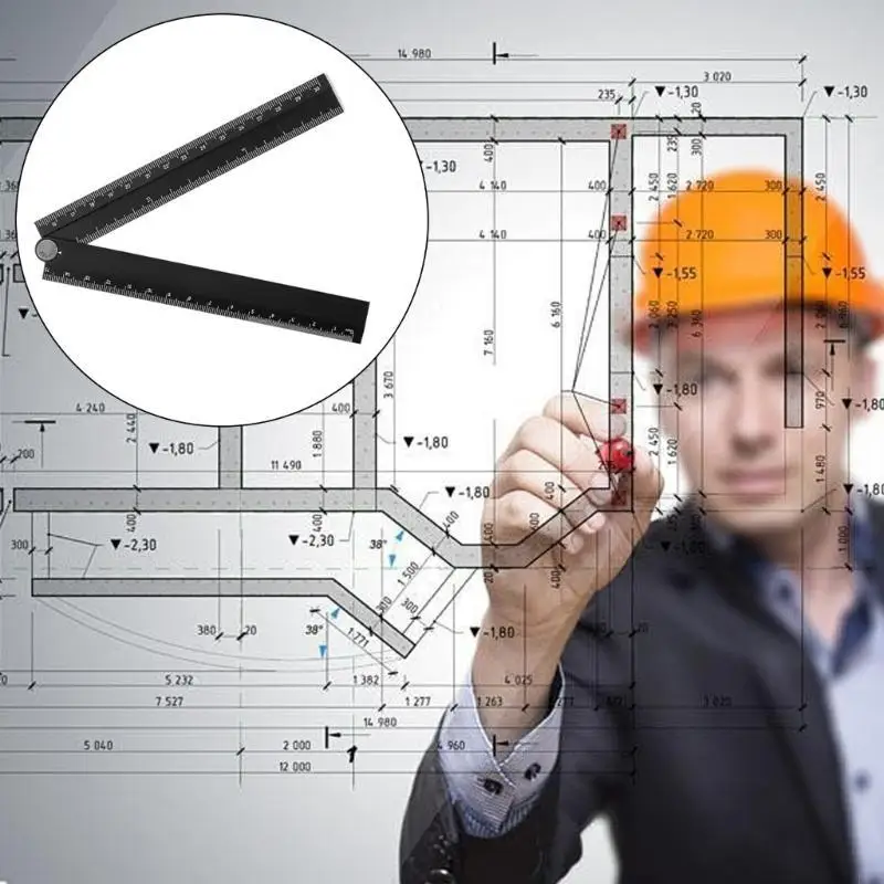 2025 reprodutores transmissores dobráveis ​​de 30cm com escala clara para desenho gráficos matemáticos