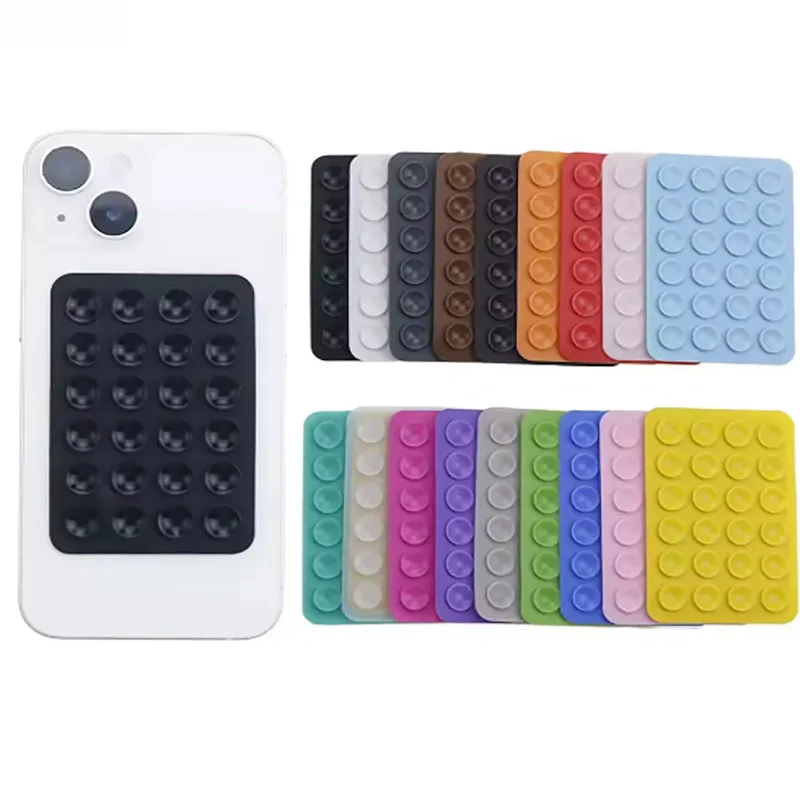 

Многофункциональная силиконовая присоска, приспособление для телефона, клейкая резиновая присоска на присоске, фиксированная накладка, 24 квадратных присоски