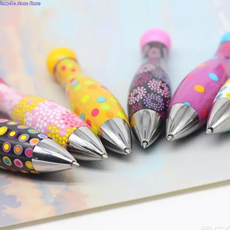 D0UA 6 PCS PROIND PEN BIG FAT PEN كتابة سلس كتابة قلم على نطاق واسع قلم أنيقة القلم الدهون القصيرة القصيرة لمكتب المدرسة