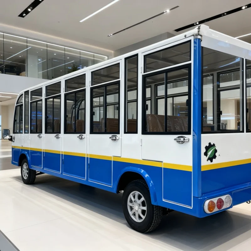 حافلة مكوكية للركاب حافلة سياحية مغلقة كهربائية، جودة عالية، موثوقية وتصميم مبتكر للسياح TransSporting #3