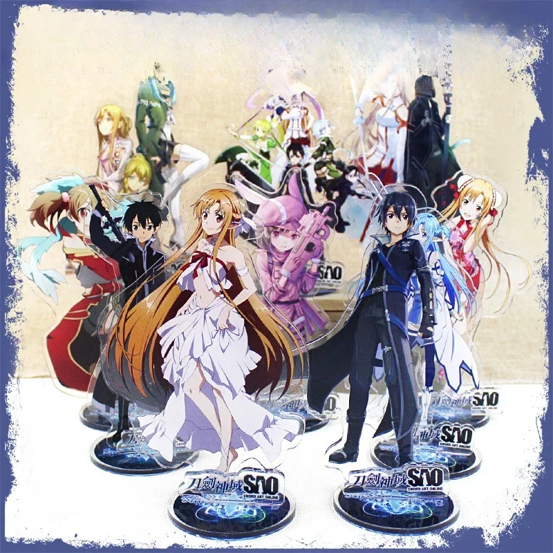 Animation Derivatives Acrylic Standing Card Kirigaya Kazuto Yui Yuuki Asuna Kirigaya Suguha Exquisite BrithdayPresent for Friend