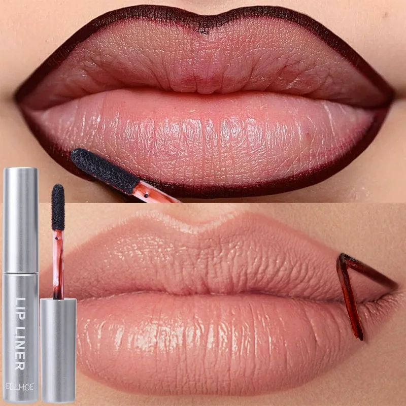 Lip Liner Lip gloss abziehen Antihaft-Tasse matt Samt flüssiger Lippenstift wasserdicht dauerhafte Abreiß sexy rote Lippen Tattoo Make-up