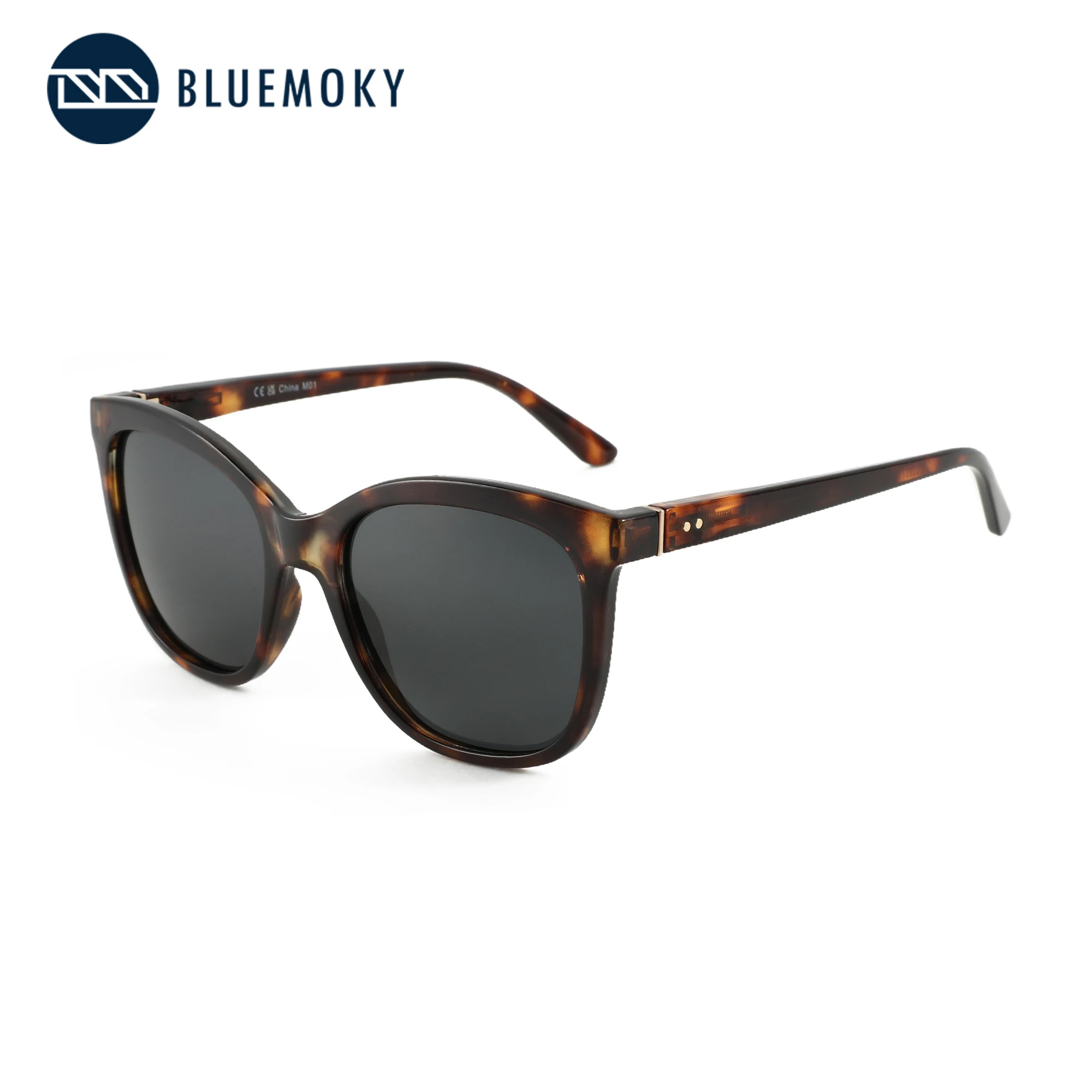 

BLUEMOKY Trendy Butterfly Polarized Sunglasses Women UV400 Protection Shade Ladies Oversize Square Sun Glasses