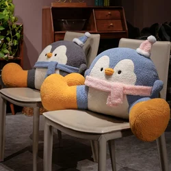 Cartoon bedside soft Animal Penguin Backrest Sofa Cushion Plush Penguin Triangle Pillow On The Bed Gifts