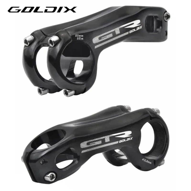 GOLDIX -17 Grad 80/90/100mm 3D-Geschmiedeter Fahrradvorbau aus Aluminiumlegierung für Mountainbikes, 31,8mm Lenker, Fahrradteile