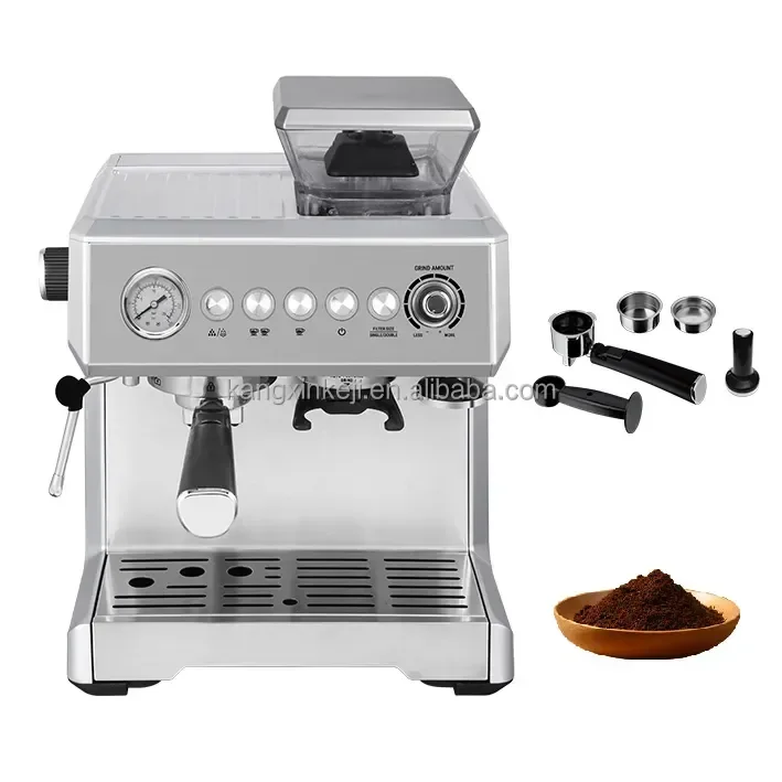 New Design With Milk Tank And Bean Grinder Espresso Machine Home Office Coffee Maker