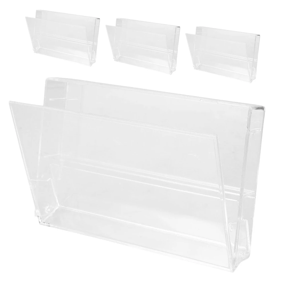 

4 Pcs Tape Storage Box Audio Cassette Cases Plastic Holder Organizer Holders Boxes Display