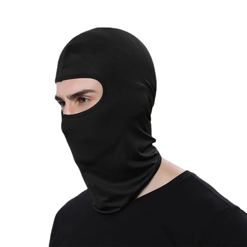 Balaclava tático à prova de vento e poeira para andar de bicicleta, cobertura completa, caça ao ar livre, caminhadas, seda de leite, lycra, máscara facial