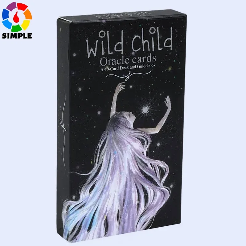 

Колода карт Wild Child Oracle, 40 шт., колода инди-оракул, красиво иллюстрированная карточная игра Таро