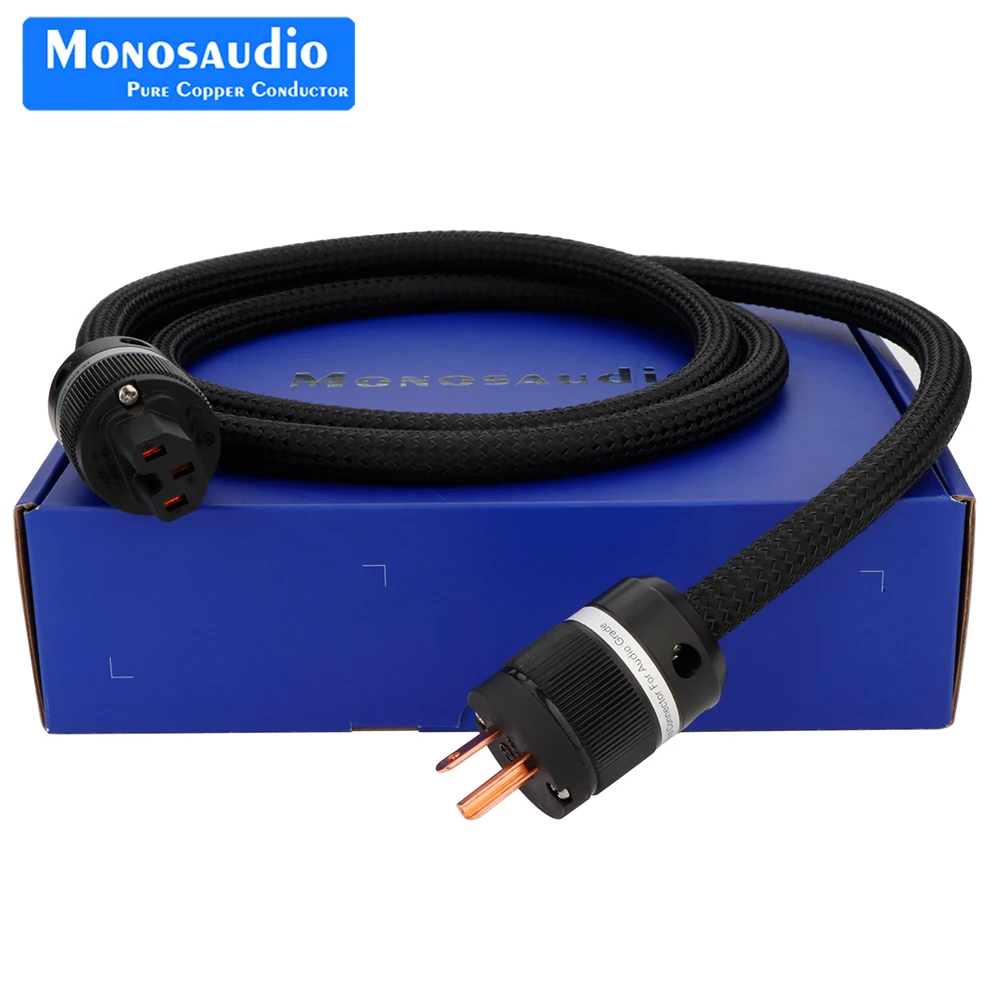 Imagem -06 - Monosaudio-pure Copper Plug Cabo de Alimentação ac Supply Wire Hi-end Cabo Schuko Pure Copper Plug P903 99.998 Eua au Versão ue