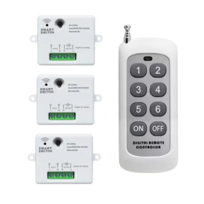 A99E-Wireless Remote Control Switch 433Mhz 220V AC Power Supply Control Switch Learning-Type Remote 433Mhz Receiving Module