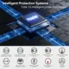 POWMR 6200W 48V 하이브리드 태양광 인버터 및 MPPT 120A 태양광 충전 컨트롤러가 포함된 4200W 24V 오프 그리드 순수 사인파 인버터 6