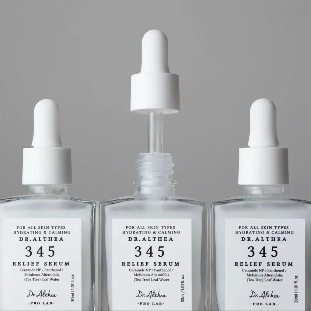 Korea 345 Relief Serum Calming Hydrating Facial Essence Relieve Skin Redness Nourish LongLasting Moisture Skin‑Care