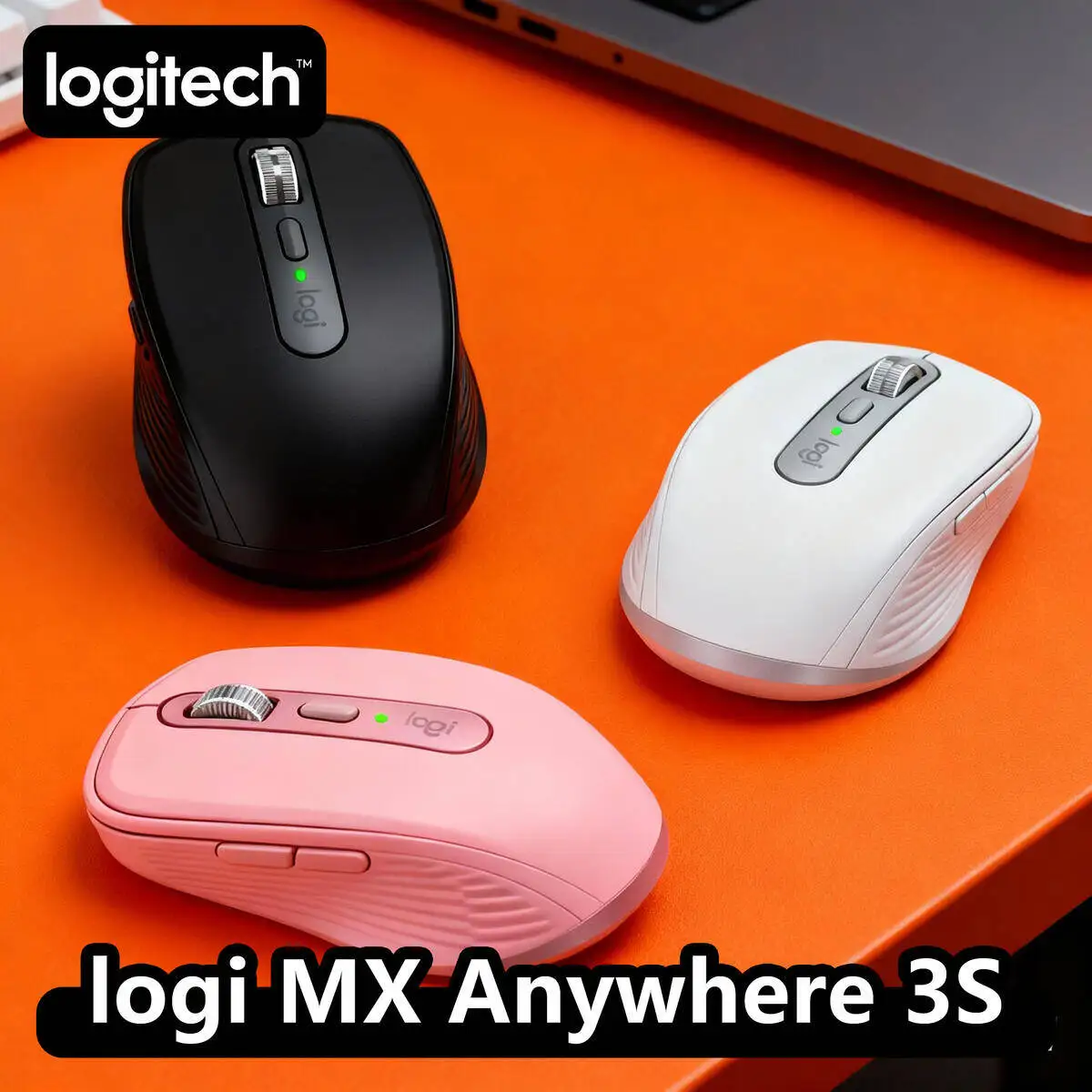 

Logitech MX Anywhere 3S Mouse, Wireless, MagSpeed Wheel, USB-C, 3-Device, Laptop (Multi style Logitech mouse)