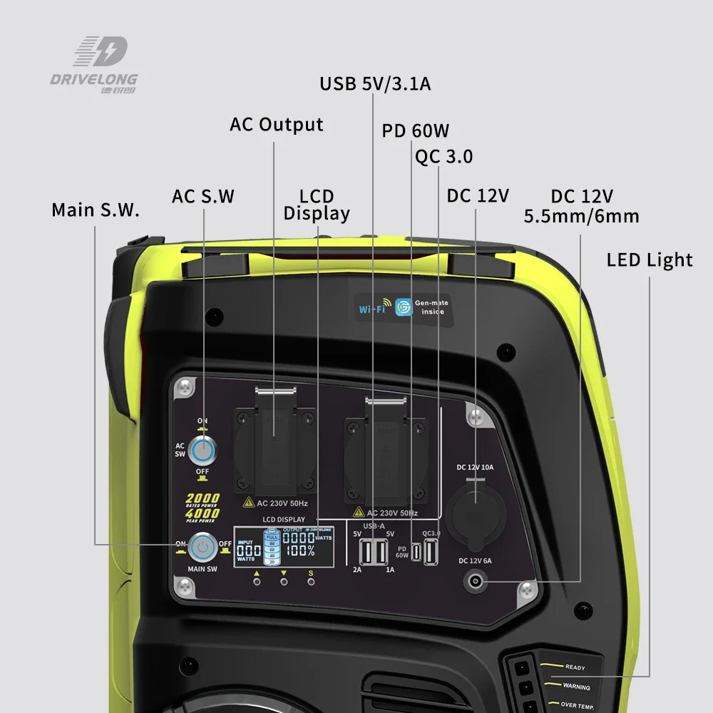 exquisite craftsmanship 2000 Watts Power Station Portable Power Station 2000w