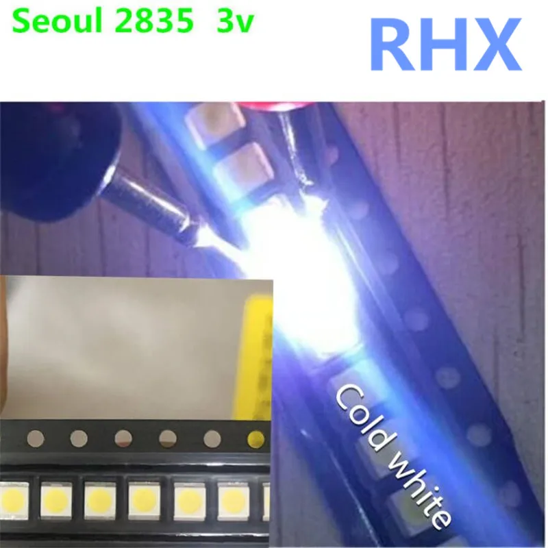 500piece/lot   For  SEOUL LED Backlight 1W 3V 3528 2835 131LM Cool white   Maintenance TV use  100%new