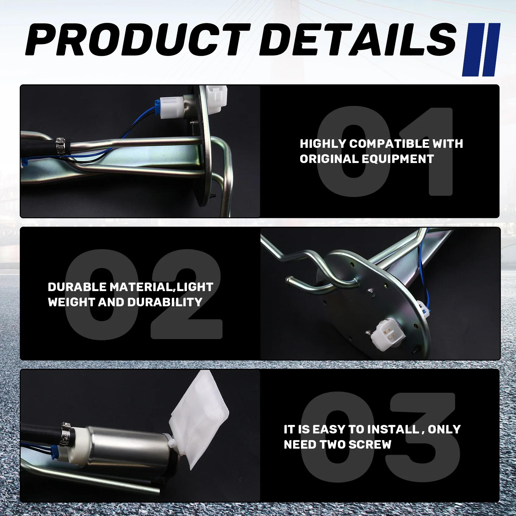 

A20K-G677-13-35ZA G6771335ZA Fuel Pump For Mazda BT-5 B2200 B2600 B2500 Ford Mustang 1994-2011