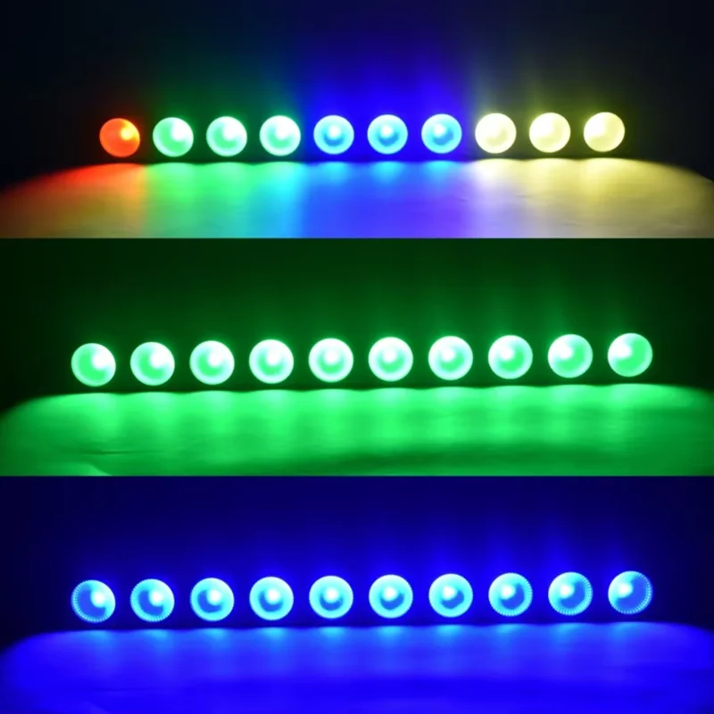 10x12W RGBW 4In1 LED Matrix Wash Effect bar Light Living House Party Wedding Disco Club Bar DMX LED light Stage light event show