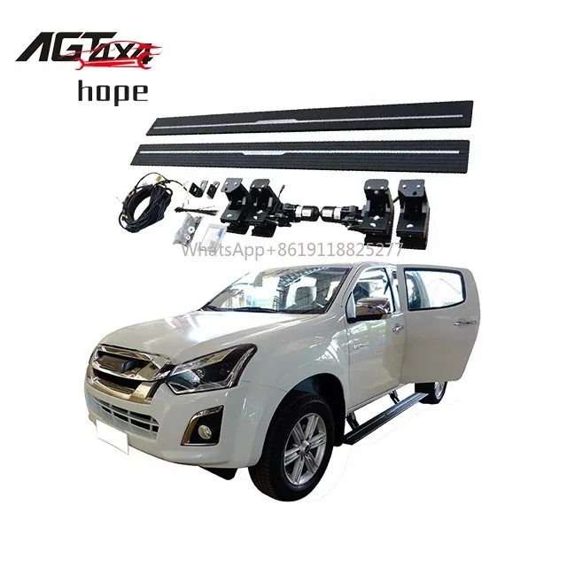 AGT4X4 Auto Auto Accessories Automatic Running Board for Isuzu Dmax 2013 power side bar Aluminum electric side step