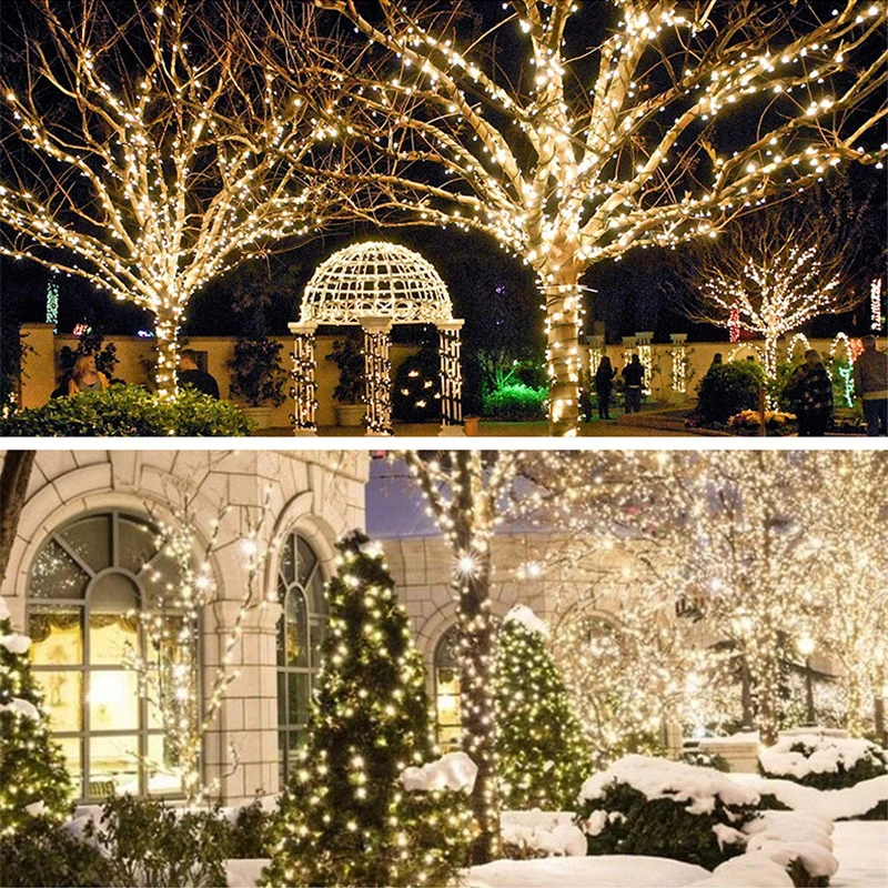 20/50/100/200 Led Solar String Light Fairy Garden Waterproof Outdoor Lamp Garland Christmas Xmas Holiday Party Home Decoration