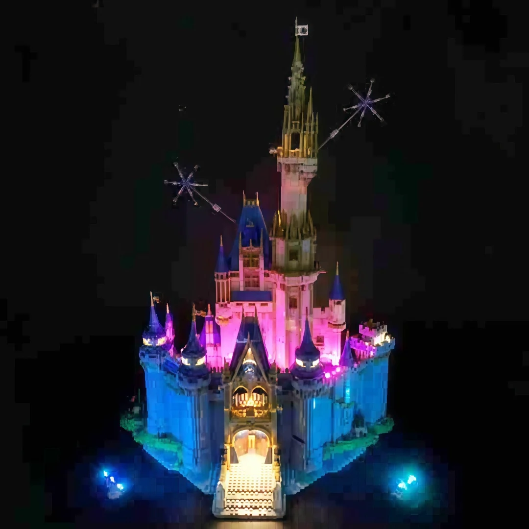 RC LED Light for 43222 71040 Compatible for Disney Castle Without Building Blocks Just Led Kit for Christmas (only Light Set)
