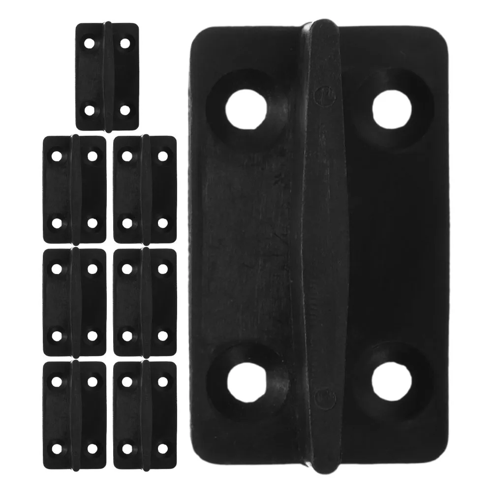 8 قطعة محدد موقع الباب المنزلق الفولاذ المقاوم للصدأ أسفل دليل محددات السلس الأسطوانة عجلة تحمل لخزانة الحظيرة جيب الباب الأجهزة #4