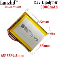 1-12pcs 3.7V Lithium polymer 5000mAh 955565 955465 Soft package battery For early education machine console hand warmer treasure