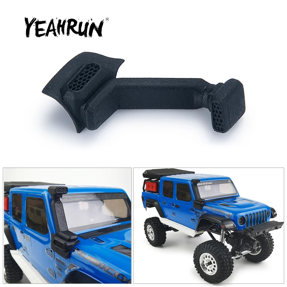 YEAHRUN Simulation Safari Snorkel for Axial SCX24 AXI00005 Jeep Gladiator 1/24 RC Crawler Car Truck Upgrade Parts Accessories