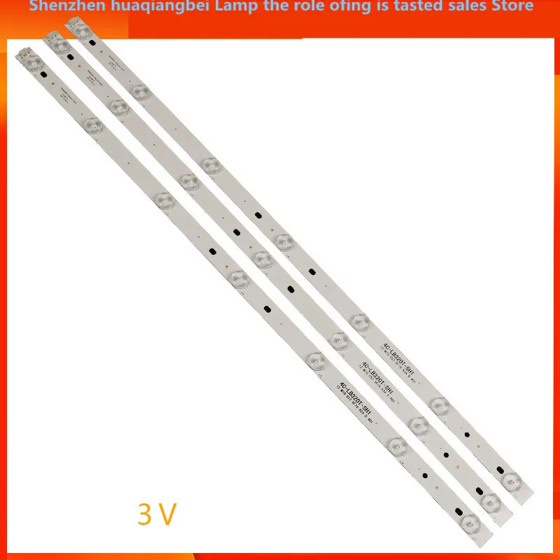 LED backlight strip for Lehua 32L20 Light bar 4C-LB320T-SH1 Aluminum lamp strip 7 Lamp aluminum LED Light bar  3V  60.5CM