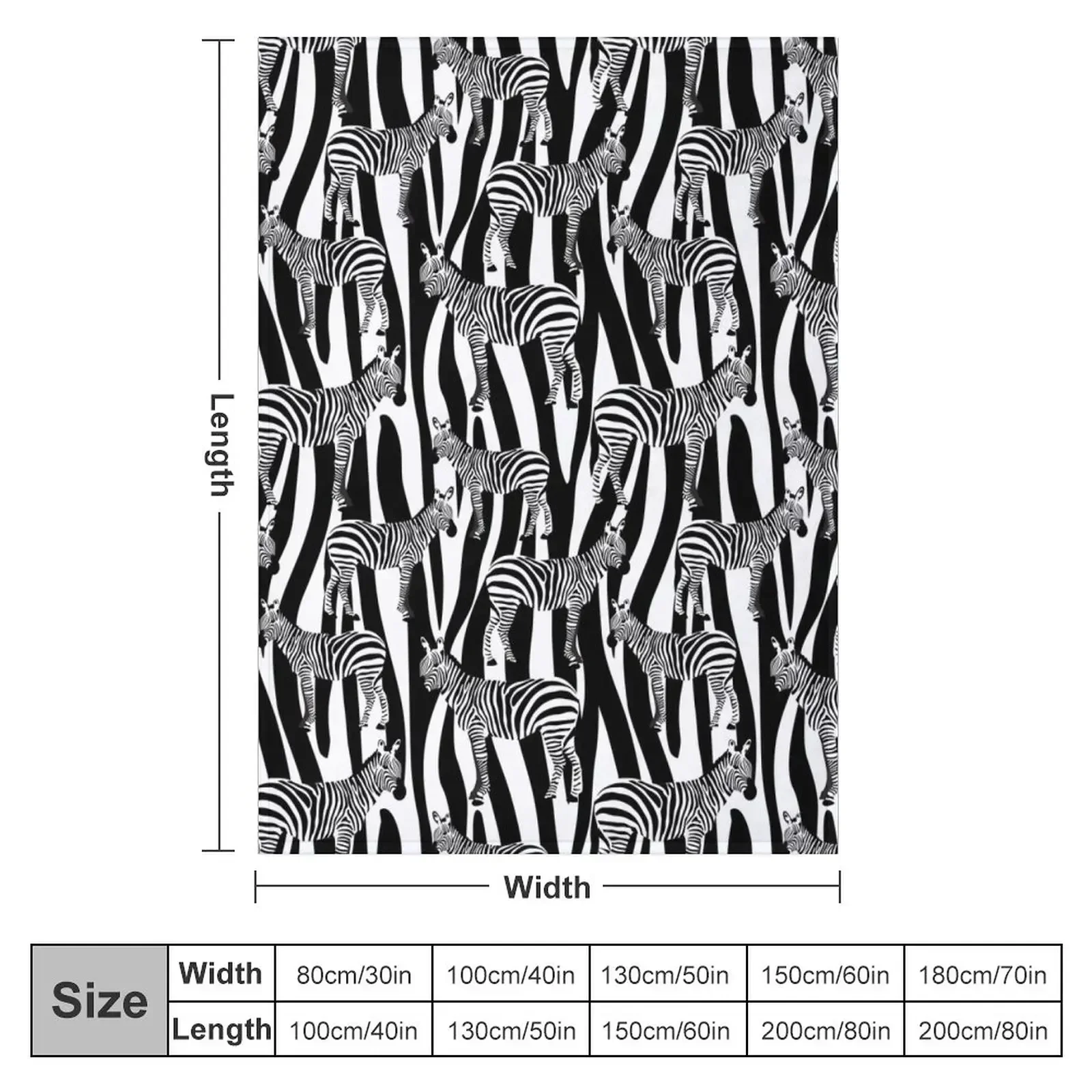 Zebras on Zebra Stripes Throw Blanket Flannels Giant Sofa Sleeping Bag Luxury St Soft Plaid funny gift Blankets