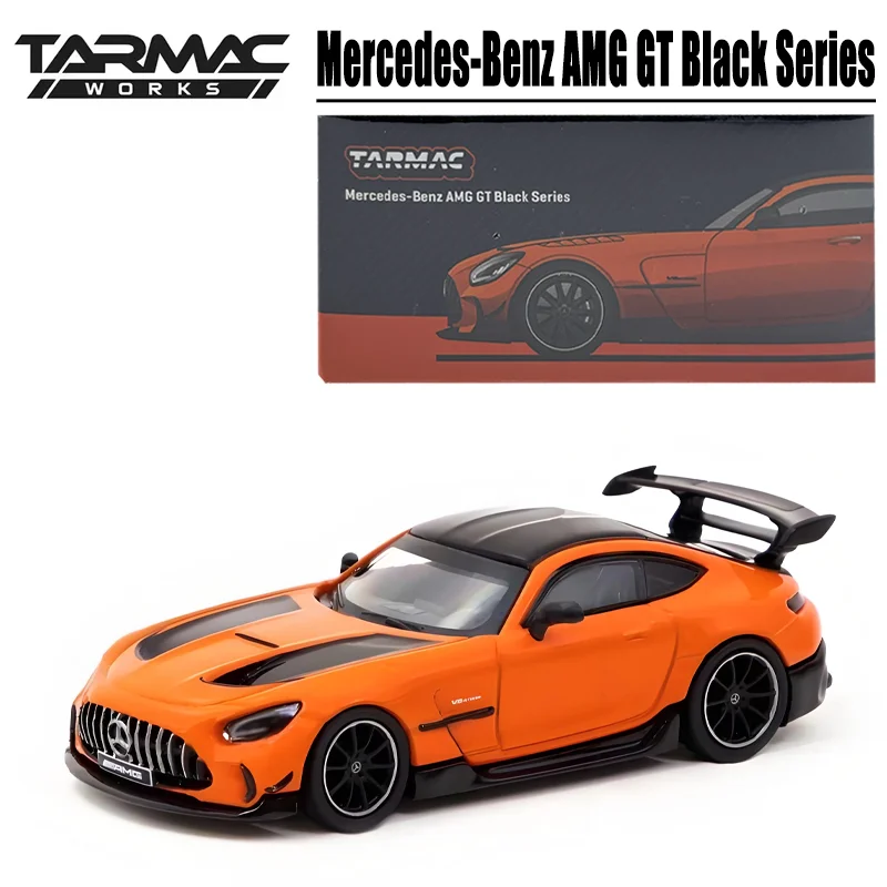 Asfalt Werkt 1/64 Mercedes-Benz Amg Gt Zwart Serie Gelegeerd Speelgoed Motorvoertuig Diecast Metalen Model Geschenken