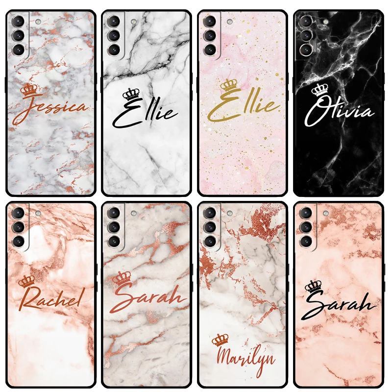 PERSONALISED QUEEN CROWN NAME CUSTOM Case For Samsung Galaxy S23 S22 S21 Ultra S20 FE S10 S9 Note 10 Plus Note 20 Ultra Cover