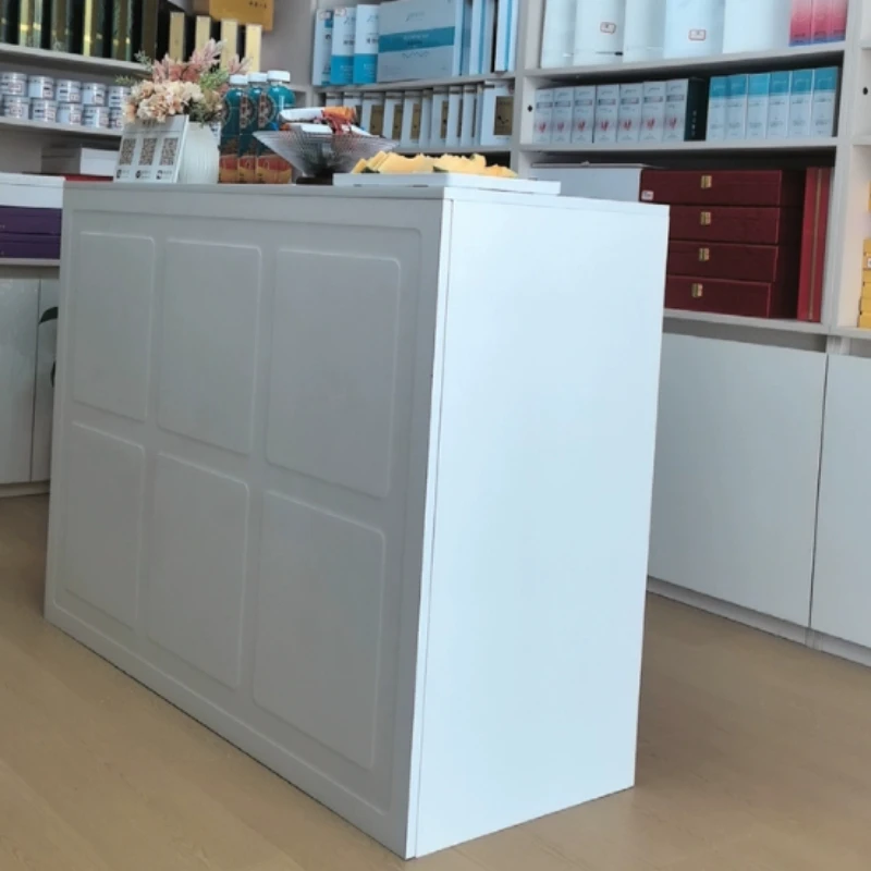 

Women's clothing store Reception desk Commercial small Beauty salon reception desk Health salon Bar balcao de recepção Furniture